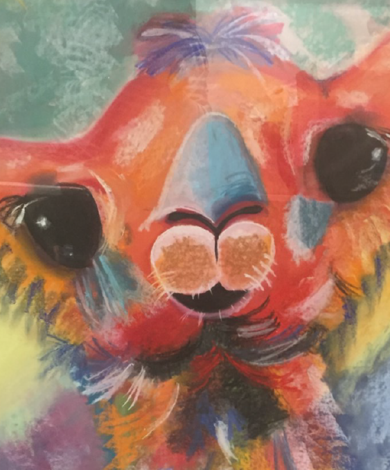 Kate's painting of a llama